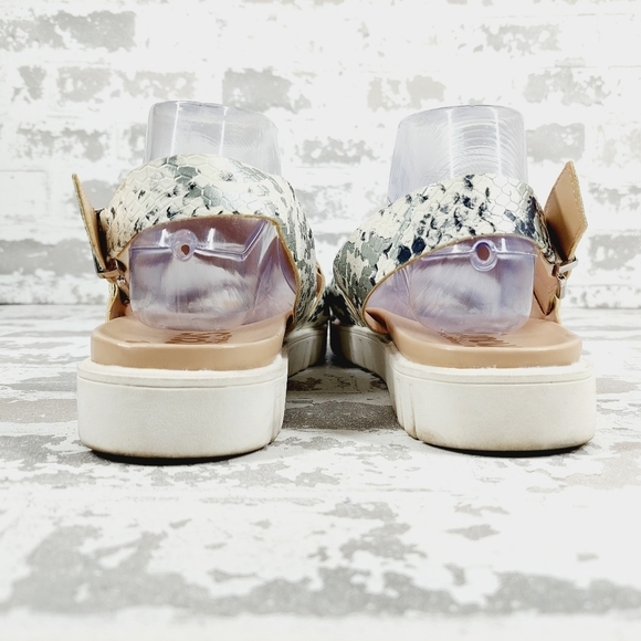 Circus by Sam Edelman Multi Nadine Snakeskin Print Strappy Open Toe Sandals M383 - Picture 6 of 11